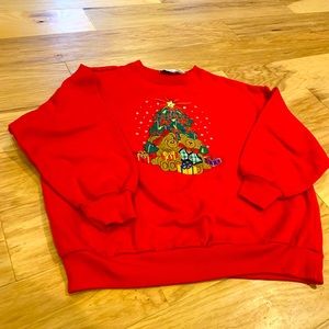 Vintage Nutcracker red Christmas sweatshirt size medium